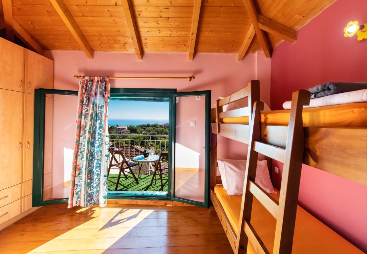 Вилла Lefkada Sunset House Каламици Экстерьер фото